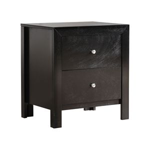 Chic <b>Black</b> Elegantly Designed <b>Bedside</b> <b>Table</b> Stylish Nightstand - Product Image 1