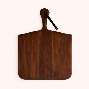 Planche à découper ronde élégante avec poignée ergonomique, surface lisse et adaptée aux couteaux, parfaite pour couper, servir et décorer la cuisine - Product Image 4