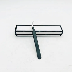 Boîte d'emballage personnalisée pince à cils pour bricolage pince à épiler à pointe en fibre à 45 degrés pince à cils - Product Image 5