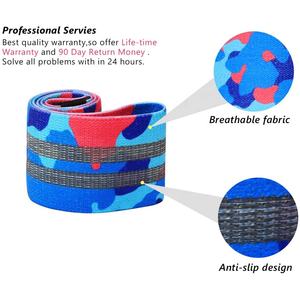 OEM Custom Design Print Fabric Resistance <b>Bands</b> Non-Slip Latex Hip Workout Booty <b>Bands</b> Wholesale Set for Legs Butt <b>Exercise</b> - Product Image 3