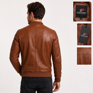 Veste en cuir pour homme de qualité supérieure, conçue pour un style intemporel, un confort durable et une chaleur fiable en toutes saisons. Prix de gros. - Product Image 2