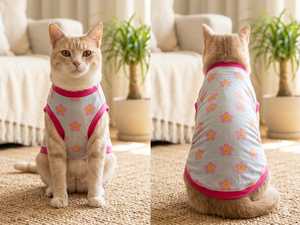 Premium Soft Cotton Round Neck AOP <b>T</b> <b>Shirt</b> for Pets with Comfortable Fit and Stylish All Over Print Design Available For Sale - Product Image 5