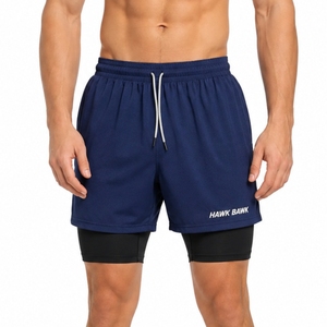 Men's Double <b>Layer</b> Shorts Premium Quality Double <b>Layer</b> Quick Dry Modern Style Export Quality Custom Made Double <b>Layer</b> Shorts - Product Image 1