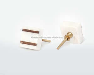 Bouton de tiroir rond en bois Design moderne Poignées d'armoire en bois de résine Poignées Quincaillerie pour commode à tiroirs Armoire - Product Image 2