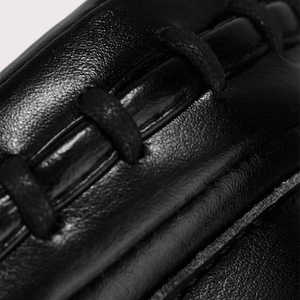 Último Modelo OEM Guante de Boxeo de Cuero Genuino de Vaca con Protección para Dedos MMA Muay Thai Kickboxing Negro Fly Focus Mitt - Product Image 3