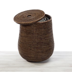 New Styles Storage Rattan <b>Wicker</b> Storage Laundry <b>Basket</b> Woven <b>Baskets</b> <b>with</b> <b>Lid</b> Buying in <b>Large</b> Quantity Natural Vietnam Canvas - Product Image 3