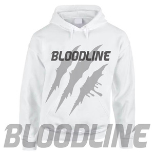 Bloodline White Hoodie With Claw Print Design Unisex Sweatshirt - Product Image 1