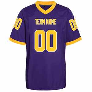 Maillots de football américain personnalisés en polyester respirant, grande taille, unisexe, haute qualité, manches courtes, maillot d'équipe - Product Image 6