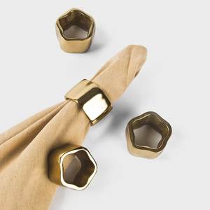 Antique Finished Brass Napkin Rings & Holders <b>Modern</b> Luxury Eco-Friendly Durable Wedding Party Home <b>Dining</b> Tabletop Accent - Product Image 1