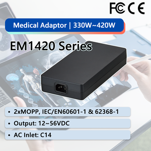 Adaptador de Corriente Médico de Escritorio de 360W IEC60601 2xMOPP 19V 20V 24V para Equipos Médicos EM1420XE - Product Image 1