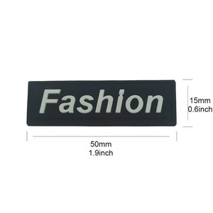 Custom <b>Letter</b> and Name PVC Patch Alphabet Word Text Rubber Badge Personalized Soft Silicone Label Any Font Color for Garments - Product Image 3