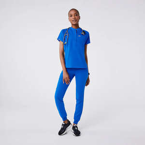 Tenues d'infirmière personnalisées pour femmes et hommes, ensemble de blouses et pantalons pour infirmières, uniformes pour hôpital, haut et pantalon avec plusieurs poches - Product Image 5
