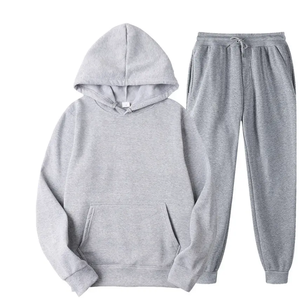 Ensemble de survêtement en coton à cordon de serrage personnalisé pour hommes et femmes |   Vêtements de sport décontractés confortables, jogging - Product Image 6