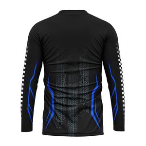 Camisetas de Carreras Unisex Personalizadas al por Mayor, Impresas por Transferencia de Calor, 100% Poliéster, de Secado Rápido y Transpirables, Manga Larga, Lisas, para Motocross - Product Image 6