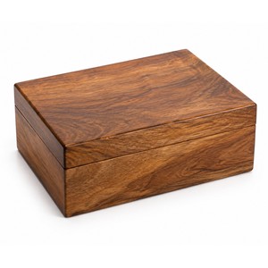 Caja de Cigarros de Madera de Mango Hecha a Mano al por Mayor |   Almacenamiento con Acabado Marrón Premium - Product Image 1