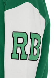 Chaquetas Varsity de Forro Polar con Mangas de Cuero Bordadas Personalizadas OEM 2026, Chaqueta de Uniforme de Béisbol con Cuerpo de Lana, Estilo Deportivo, Cuello Alto - Product Image 4