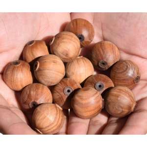 Perles en bois de santal non finies en gros pour la fabrication de bracelets - Product Image 1