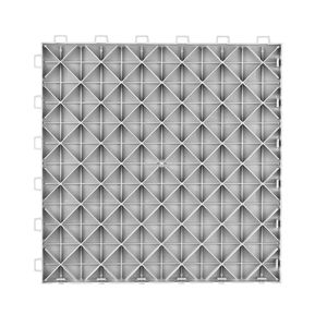 Piastrelle Incastrabili per Garage 12 X 12 X 0,53 Pollici, Confezione da 50, Antiscivolo con Texture Bifacciale, Rivestimento per Pavimenti in Plastica - Product Image 3