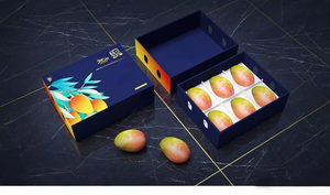 TH CBB-0252 Custom Rigid Paper Fruit Packaging Box with Insert for Assorted Fresh Produce Display and Delivery - Product Image 2