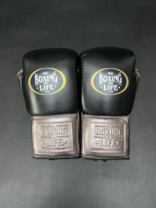 Guantes de Boxeo Estilo NBNL con Logotipo Personalizado, Guantes de Sparring Profesionales de Cuero Genuino con Protección de Espuma Multicapa - Product Image 1