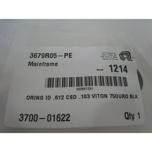 NEW AMAT 3700-01622 โอริง ขนาด .612 CSD .103 75DURO - อุปกรณ์และอะไหล่เซมิคอนดักเตอร์ระดับโลกที่เชื่อถือได้ - Product Image 1