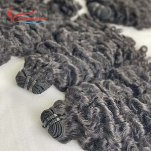 Mèches de cheveux birmans bouclés avec closure, tissage cambodgien, extensions de cheveux bruts brésiliens indiens péruviens vierges - Product Image 3