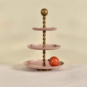 Heavy Duty Metal Three <b>Tier</b> Wedding <b>Cake</b> Stand Elegant Multi <b>Tier</b> Display Rack Birthday Party Desserts Eco-Friendly Handmade - Product Image 2