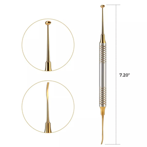 Ensemble d'instruments de restauration dentaire en résine composite MIANBRO ENTERPRISES, 6 pièces, revêtement en titane doré, équipement manuel de restauration, CE - Product Image 6