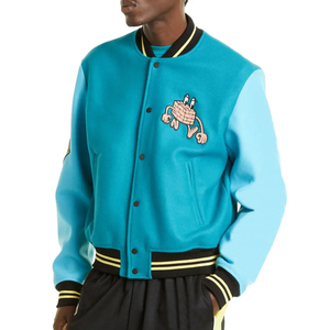 Custom Logo Varsity <b>Jacket</b> With Chenille Patches Wholesale Embroidered <b>Baseball</b> <b>Jacket</b> <b>For</b> <b>Men</b> And Women - Product Image 5