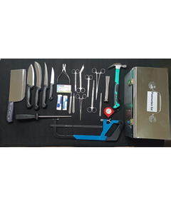 Juego de Instrumentos Quirúrgicos Veterinarios Post-mortales en Caja de Metal de Acero Inoxidable para Entrenamiento Clínico para Múltiples Especies Animales - Product Image 3