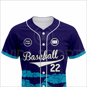 Custom Sublimated <b>Baseball</b> Uniform Jersey Set Breathable Polyester Quick Dry Half Summer Team Sportswear OEM Wholesale Unisex - Product Image 4