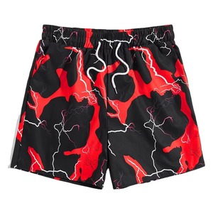 Shorts de bain pour hommes OEM personnalisés de haute qualité, taille XS, 100 % polyester, impression par sublimation sur toile, anti-plis, séchage rapide, collection 2025 - Product Image 3