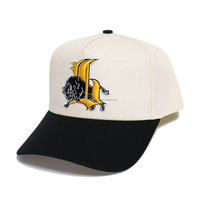 Gorra de Béisbol Estructurada de 5 Paneles con Visera Curva de Alta Calidad, Personalizada con Estampado Americano Dobby, Unisex, de Oxford, con Detalles de Goma, Venta al Por Mayor