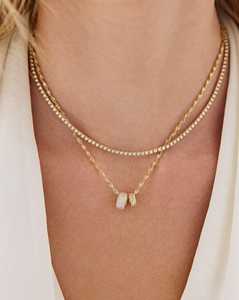 จี้เพชรทรงรอนเดลล์ ทองคำแท้ 14k 18k ดีไซน์มินิมอล เหมาะสำหรับใส่ทุกวัน ประดับด้วยเพชรทรงกลมเพทายสังเคราะห์ สำหรับธุรกิจ B2B - Product Image 6