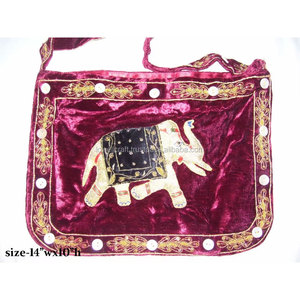 Handcrafted <b>Embroidery</b> Women’s Shoulder Bag Elegant Elephant Design Ethnic Embroidered Crossbody Bag for Women Fashionable - Product Image 1