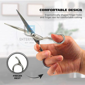 Soins des cheveux et coiffure, ciseaux de barbier professionnels en acier inoxydable, couleur unie, nouveau design, durables et légers - Product Image 3