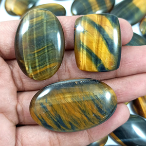 Lote de Gemas Sueltas de Ojo de Tigre Azul Natural de Alta Calidad para la Fabricación de Joyería. - Product Image 1