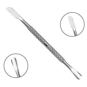 Pousse-cuticules professionnel à lame large incurvée personnalisée, double face, en acier inoxydable, meilleur coupe-cuticules - Product Image 1