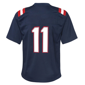 Custom American Football Jersey Sublimation Team Jerseys Wholesale Cheap Breathable Men Adult 100% Polyester <b>Short</b> Sleeve - Product Image 3