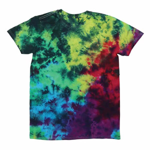 T-shirt à manches courtes pour homme, tie-dye, col rond, coupe classique, tricoté, décontracté, motif multicolore - Product Image 1
