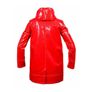 Chaqueta de Invierno Unisex de Cuero PVC - Chaqueta Bomber de Alta Calidad con Logotipo Frontal Personalizable, Estilo Urbano - Product Image 6