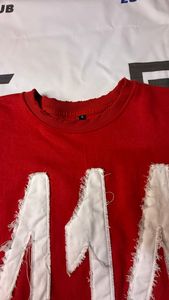 เสื้อยืดคอตตอน 100% สตรีทแวร์ ปักลายแบบดิสเทรส แห้งเร็ว น้ำหนักมาก สกรีนโลโก้ตามสั่ง - Product Image 6