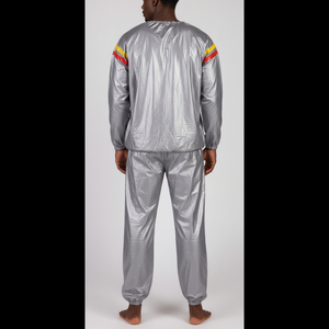 Traje de Sauna Premium OEM, Tela de Poliéster y PVC, Traje Deportivo Ligero para Gimnasio, Ropa de Entrenamiento, Proveedor y Fabricante - Product Image 5