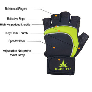 Gants de musculation professionnels mi-doigts en néoprène avec fermeture à lacets pour la gym et l'entraînement – Vente en gros - Product Image 5