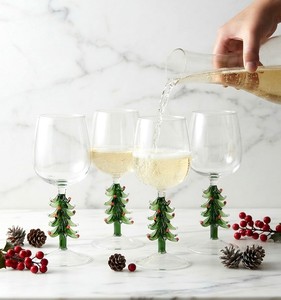 Verres à vin à pied soufflés à la main en gros, réutilisables, pour restaurants, bars et réceptions de fin d'année - Product Image 2