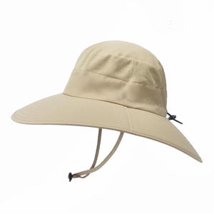 OEM Wholesale Breathable Wide Brim Women <b>Bucket</b> <b>Hat</b> Embroidery Logo Custom <b>Hats</b> <b>With</b> <b>String</b> - Product Image 5