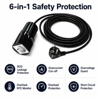 Chargeur BYD Qin Plus avec adaptateur de mise à la terre, solution de mise à la terre pour chargeur de véhicule électrique, chargeur de véhicule électrique portable
