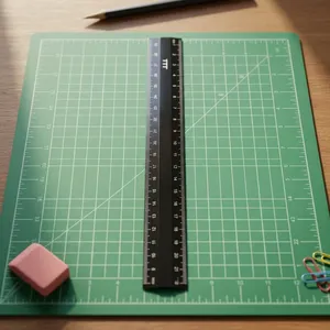 Regla de Plástico Negra de Alta Calidad Vikas, Calidad de Exportación, para Dibujo y Medición en la Escuela y Oficina, en Venta - Product Image 2