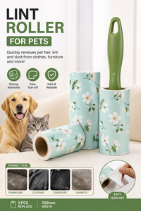 Rouleau anti-poils réutilisable pour animaux domestiques, éliminateur de poils de chien et de chat pour vêtements, meubles et canapés, fournisseur en gros - Product Image 2