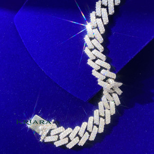 Bracelet en or massif 925 18 carats avec diamant de laboratoire, taille brillant rond, couleur D, certifié IGI, luxe, unisexe, pour usage quotidien - Product Image 5